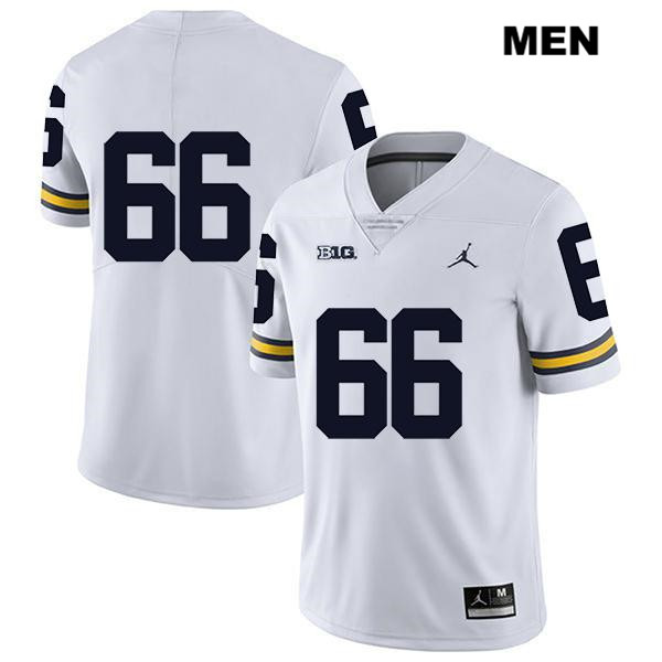 Men's NCAA Michigan Wolverines Chuck Filiaga #66 No Name White Jordan Brand Authentic Stitched Legend Football College Jersey CV25F35FQ